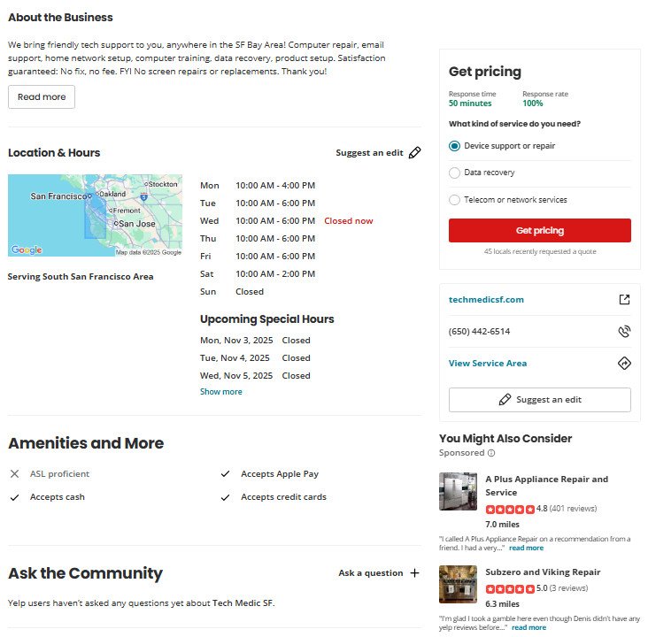 Yelp for Business